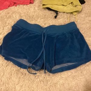Long length hard tail shorts royal blue